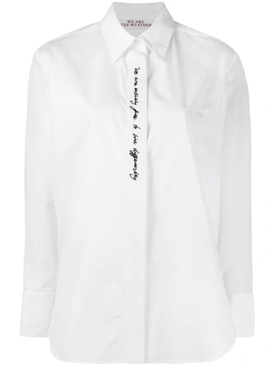 Stella Mccartney We Are The Weather Shirt In White