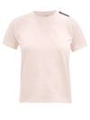 Balenciaga Logo-tab Cotton T-shirt In White Black