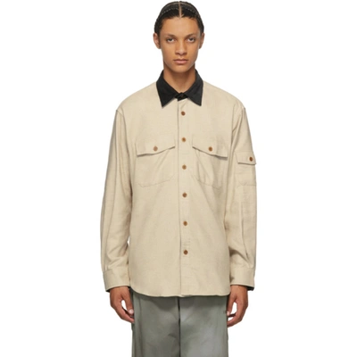 Phipps Beige Lumberjack Shirt In Sycamore