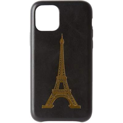 Vetements Black Eiffel Tower Iphone 11 Pro Case