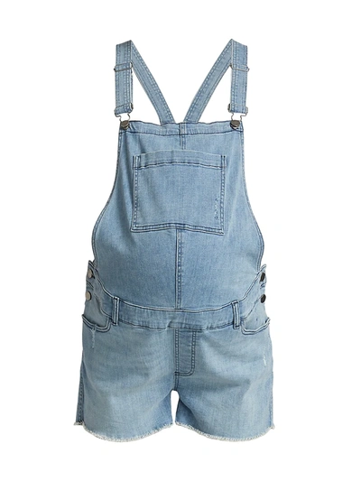 Dl Maternity Abigail Denim Overalls In Blue