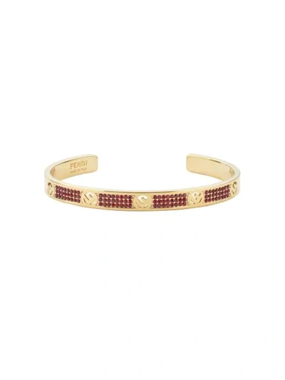 Fendi F Is  Cuff Bracelet In Gold