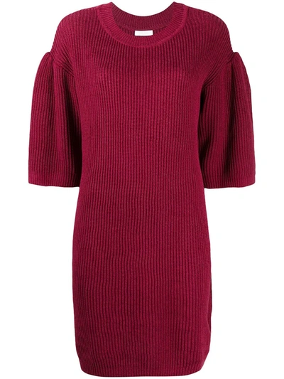 See By Chloé Shift Jumper Dress In Red