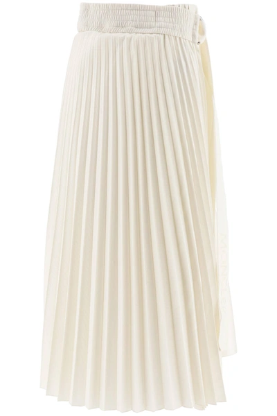 Moncler Pleated Skirt In White