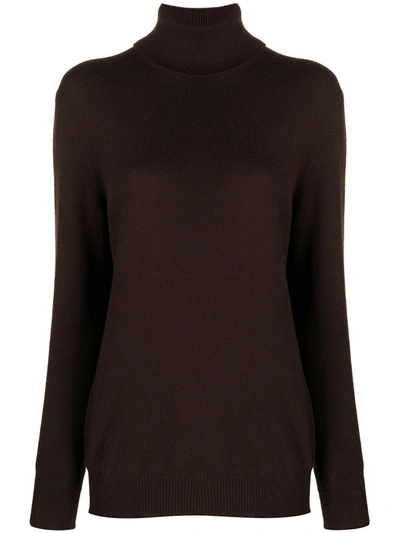 Dolce & Gabbana Oversize Cashmere Knit Sweater In Brown