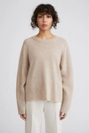 Filippa K Lina Sweater In Sand Beige Melange