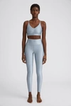 Filippa K Cropped Gloss Legging In Silver Grey