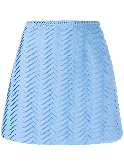 Marco De Vincenzo Textured A-line Skirt In Blue