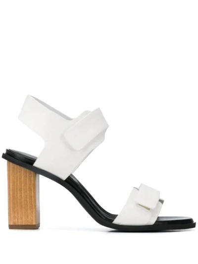 Christian Wijnants Touch Strap 100mm Sandals In White