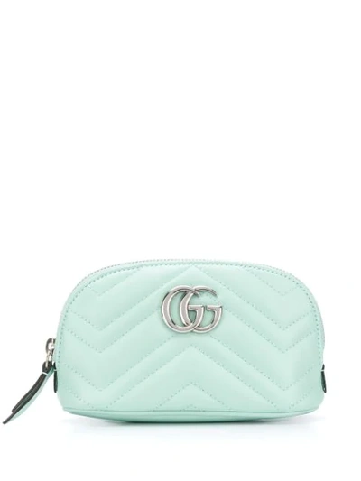 Gucci Gg Marmont Make-up Bag In Green