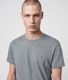 Allsaints Men's Tonic Crew T-shirt In Line Grey Marl