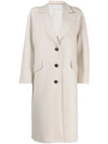 Harris Wharf London Single-breasted Coat In Neutrals