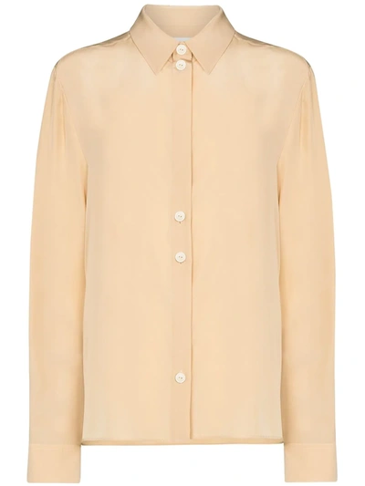 Jil Sander Nicki Silk Shirt In Neutrals