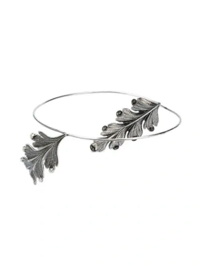 Ann Demeulemeester Winged Headband In Silver