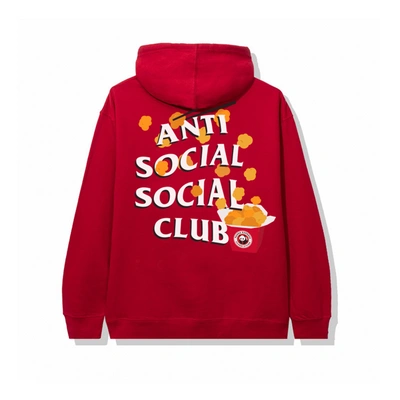 Pre-owned Anti Social Social Club  X Panda Express Red Hoodie Red