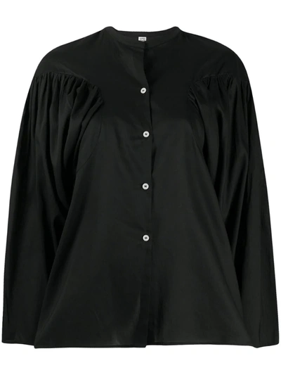 Totême Puff-sleeve Shirt In Black