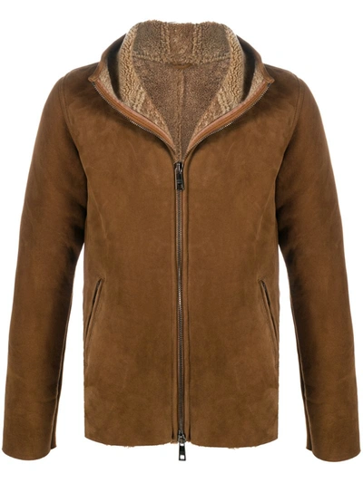 Gianluca Capannolo Lined Hooded Jacket In Brown