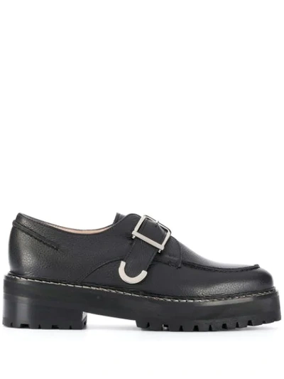Alexa Chung Buckled Brogues In Black