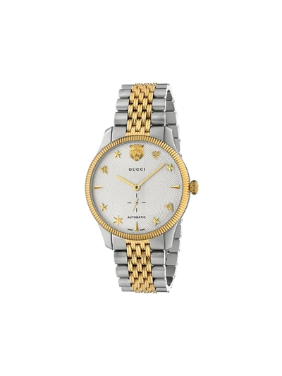 Gucci Men's Stainless Steel & Yellow Gold Pvd Bracelet Watch In Two Tone  / Gold / Gold Tone / Silver / Yellow