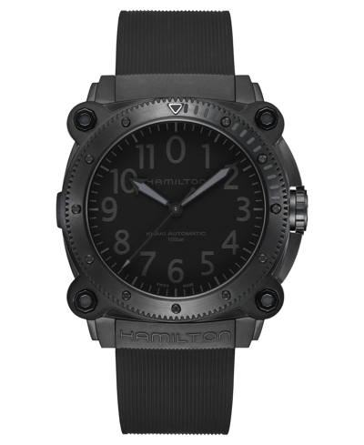 Hamilton Khaki Navy Belowzero Auto Titanium In Schwarz