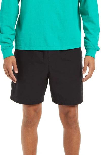 Obey Ideals Easy Organic Cotton Shorts In Black