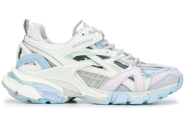 balenciaga white blue pink