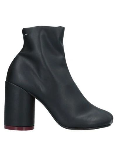 Mm6 Maison Margiela Ankle Boots In Black