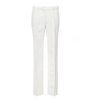 Loro Piana Pantaflat Stretch Cotton Pants In Optical White