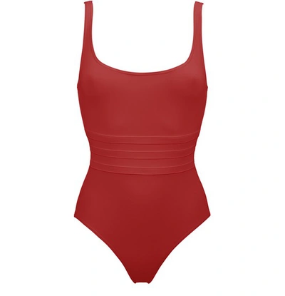 Eres Aquarelle One-piece Swimsuit In Red