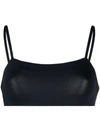 Eres Azur Bandeau Bikini Top In Noir