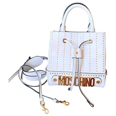 Pre-owned Moschino White Leather Handbag