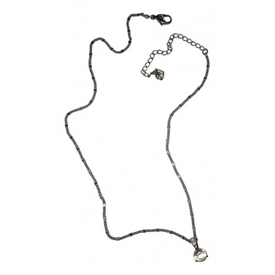 Pre-owned Swarovski Necklace In White