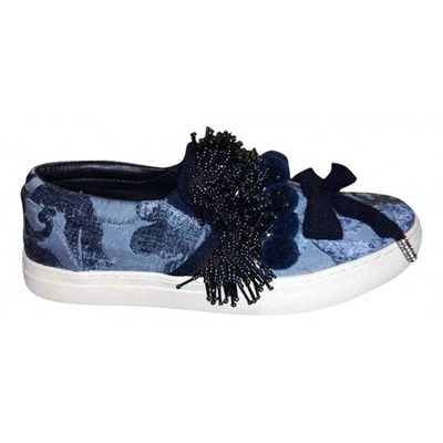 Pre-owned Marc Jacobs Blue Cloth Trainers