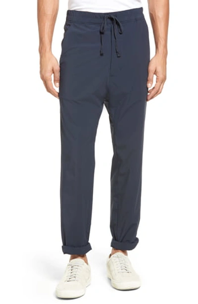 Vince Athletic Drop-rise Stretch-nylon Pants In Coastal