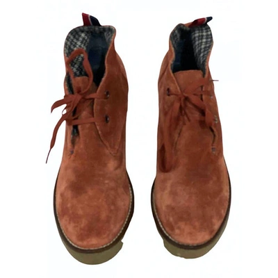 Pre-owned Tommy Hilfiger Suede Ankle Boots