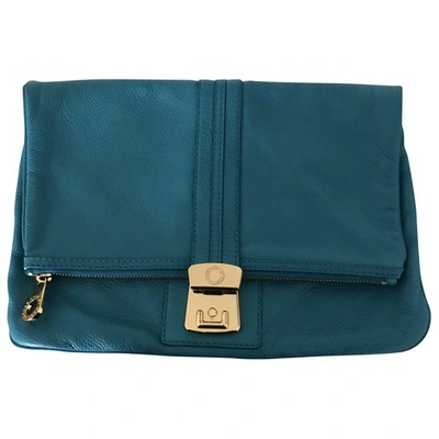 Pre-owned Marc By Marc Jacobs Leather Clutch Bag In Blue