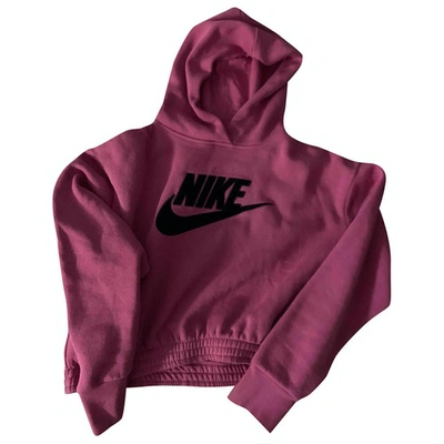 Pre-owned Nike Pink Cotton Knitwear