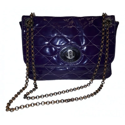 Pre-owned Lulu Guinness Purple Patent Leather Handbag