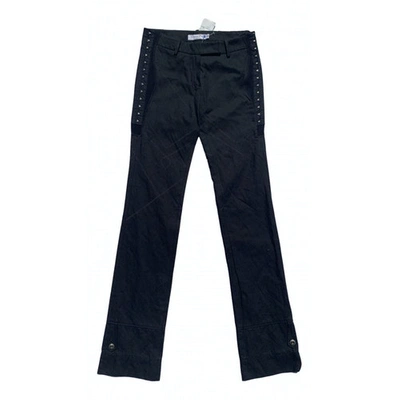 Pre-owned Dior Straight Jeans In Black