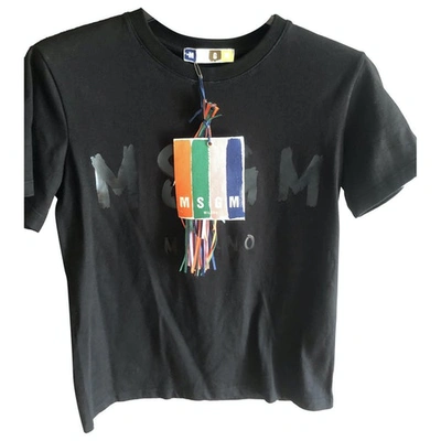 Pre-owned Msgm Black Cotton  Top