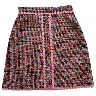 Pre-owned Moschino Pink Cotton Skirt