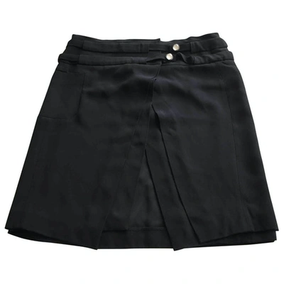 Pre-owned Iceberg Skirt In Black