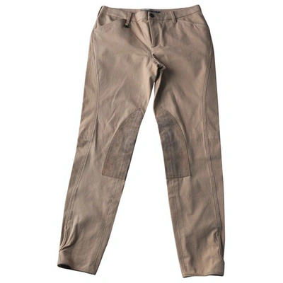 Pre-owned Ralph Lauren Trousers In Beige