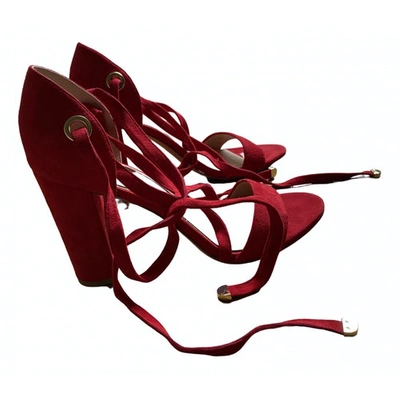Pre-owned Diane Von Furstenberg Sandals In Red