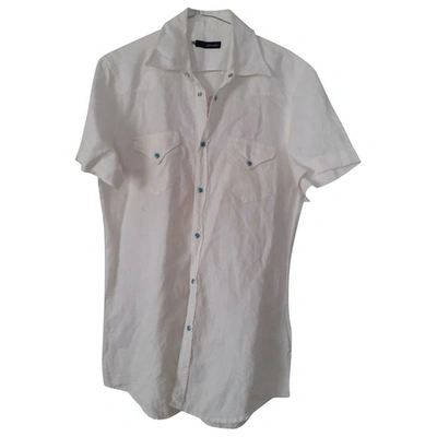 Pre-owned Dsquared2 Linen Shirt In White