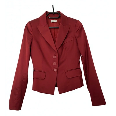 Pre-owned Pinko Red Cotton Jacket