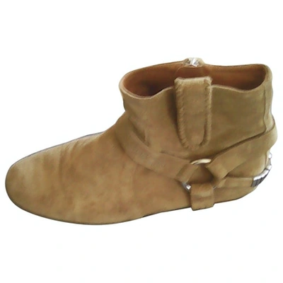 Pre-owned Isabel Marant Gaucho Beige Leather Ankle Boots