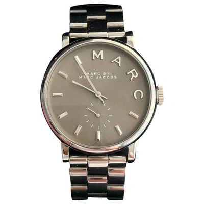 Pre-owned Marc By Marc Jacobs Grey Steel Watch