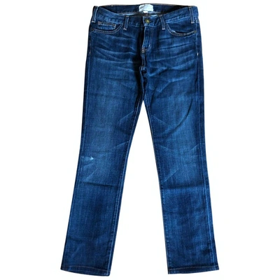 Pre-owned Current Elliott Blue Denim - Jeans Trousers