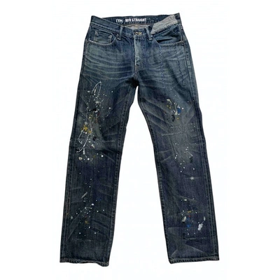 Pre-owned Neighborhood Blue Cotton Jeans
